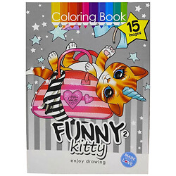 Розмальовка "FUNNY KITTY", 210х297 мм, Art Studio Of Happiness