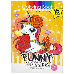 Раскраска "FUNNY UNICORN 1", 210х297 мм, Art Studio Of Happiness