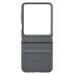 Чохол (накладка) Samsung Galaxy Flip 7, Leather Case Color, Dark Gray, Сірий