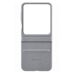 Чохол (накладка) Samsung Galaxy Flip 7, Leather Case Color, Light Grey, Сірий