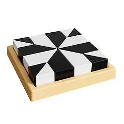 Настольная интерактивная игра Ummi ME-149 Hidden Black and White Blocks, Черный