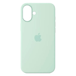 Чохол (накладка) Apple iPhone 16, Original Silicon Case, Aquamarine, MagSafe, Бірюзовий