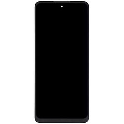 Дисплей (экран) Motorola G55, Original (PRC), С сенсорным стеклом, С рамкой, Черный