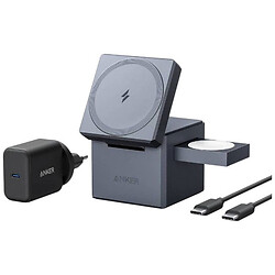 Бездротове ЗУ Anker MagGo Wireless Charging Station, Чорний