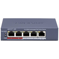 Коммутатор Hikvision DS-3E0105P-E/M(C) POE, Серый