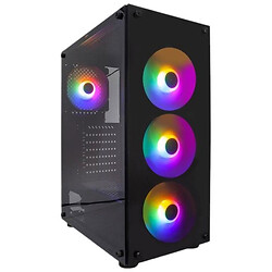 Корпус 1stPlayer V3-B-BK-4F1, Черный