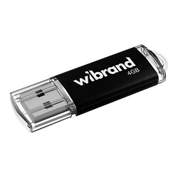 USB Flash Wibrand Cougar, 4 Гб., Чорний