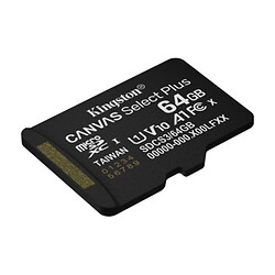 Карта памяти Kingston Canvas Select Plus microSDXC UHS-1 Gen3, 64 Гб.