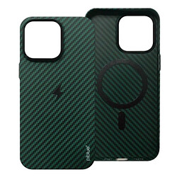 Чохол (накладка) Apple iPhone 15 Pro, Piblue Suction, Khaki, MagSafe, Зелений