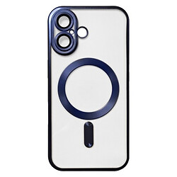 Чохол (накладка) Apple iPhone 16 Plus, Metallic Full Camera Matte, Dark Blue, MagSafe, Синій