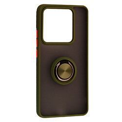 Чехол (накладка) Xiaomi Redmi 15, Goospery Ring Case, Khaki, Зеленый