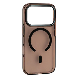 Чехол (накладка) Apple iPhone 17 Pro, Silver Shield, MagSafe, Transparent Black, Черный