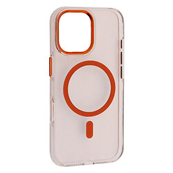 Чехол (накладка) Apple iPhone 17, Silver Shield, MagSafe, Transparent Orange, Оранжевый