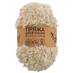 Пряжа для вязания кудрявая Craft time 100 г, 38 м, тон №04