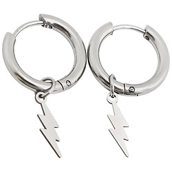 Сережки жіночі металеві круглі з підвіскою Lovit