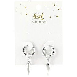 Серьги женские круглые с подвеской Lovit