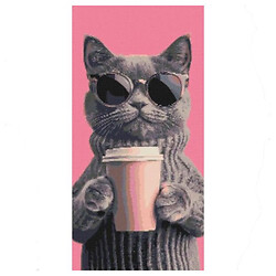 Алмазна мозаїка "Котячий вайб", 40х80 см, Origami