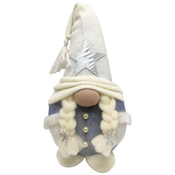 Мягкая игрушка "Скандинавский гном", Hand Made, высота 28 см, девочка, Mic