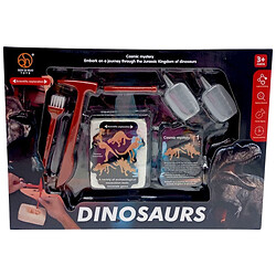 Розкопки "Динозаври", інструменти, гіпсовий брикет, в коробці, SEN QI NUO TOYS