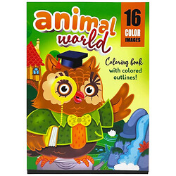 Розфарбовка "ANIMAL WORLD", 210х297 мм, Art Studio Of Happiness