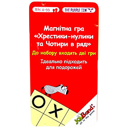 Магнитная мини игра "Крестики-нолики и 4×4", JoyBand