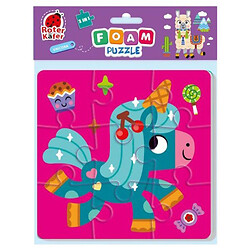 Мягкие пазлы 2в1 "Foam Puzzle: Единороги", Vladi Toys