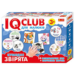 Навчальні пазли IQ-club для малюків "Забавні звірята", укр, Ранок