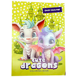 Раскраска "CUTE DRAGONS", 210х297 мм, Art Studio Of Happiness