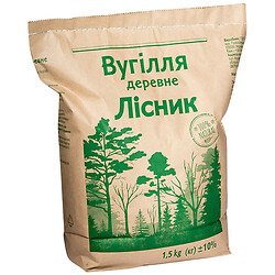 Уголь древесный "Лесник", 1,5 кг