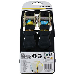 Комплект ременів стяжних DUNLOP, 150 кг, 2 шт