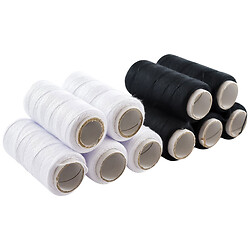 Набор нитей №10 черные/белые