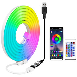 Лента LED USB неоновая RGB на дистанционном управлении, 3 м