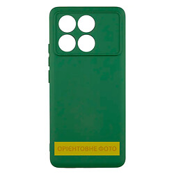 Чехол (накладка) Xiaomi Poco X6 / Redmi Note 13 Pro 5G, GETMAN Liquid Silk, Dark Green, Зеленый