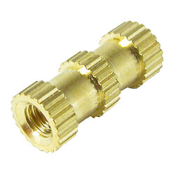 Гайка латунная с накаткой DHP-M3x10x5