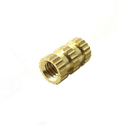Гайка латунная с накаткой DHP-M4x10x6