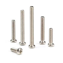 Винт крепежный Гвинт металевий, полукругла головка під крест PM2*14MM (100pcs)