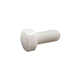 Винт крепежный Болт пластиковий M3x6, шестигранна голівка БІЛИЙ (100pcs)