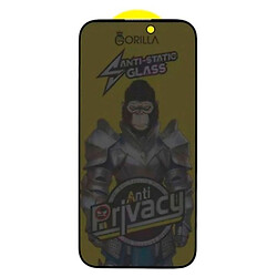 Захисне скло Apple iPhone 14 Pro Max, Type Gorilla, Антишпигун, 2.5D, Чорний