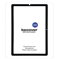 Захисне скло Samsung P620 Galaxy Tab S6 Lite / P625 Galaxy Tab S6 Lite / P627 Galaxy Tab S6 Lite, BeCover, 10D, Чорний