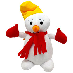 Мягкая игрушка "Снеговик", 24 см, с желтой шапочкой, Копиця