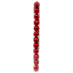 Новогодние украшения 12 штук, диаметр – 3 см, Mic