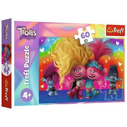 Пазлы 60 эл, "Дружественные тролли", Trefl