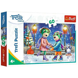 Пазлы 60 эл, "Трефлики на катке", Trefl