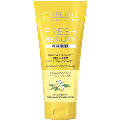 Гель-крем для вмивання обличчя EVELINE FRESH BEAUTY Освітлюючий з вітаміном С 150 мл
