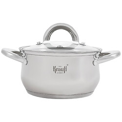 Каструля нержавіюча зі скляною кришкою Krauff Steil d=16 см 1,7 л