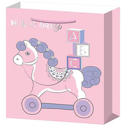 Пакет подарочный бумажный с детским принтом 31х40х12 см