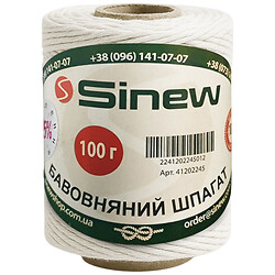 Шпагат для рукоделия хлопковый Sinew 100 г