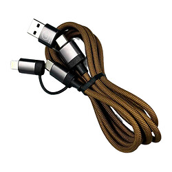 USB кабель WUW X227 Apple iPhone SE 2022 / iPhone 14 Pro Max / iPhone 14 Plus / iPhone 14 Pro / iPhone 14 / iPhone 13 Pro / iPhone 13 Mini / iPhone 13 / iPhone 13 Pro Max / iPhone 12 Mini / iPhone 12 Pro Max, Lightning, Type-C, 1.5 м., Коричневый