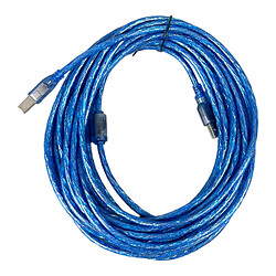 Кабель для принтера, USB-AM, USB-BM, 10.0 м., Синій