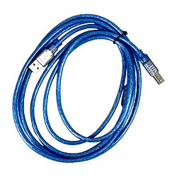 Кабель для принтера, USB-AM, USB-BM, 3.0 м., Синій